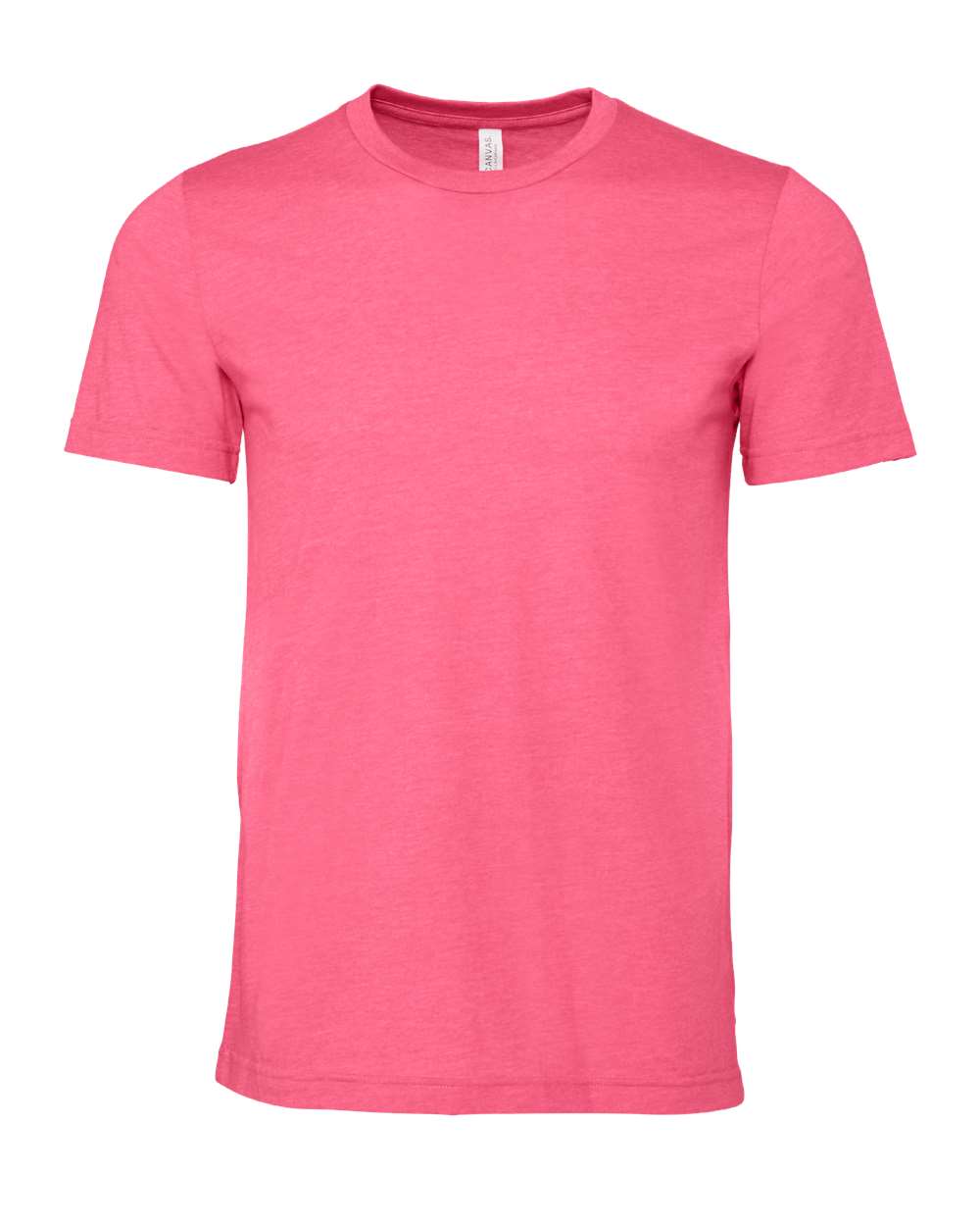 BELLA+CANVAS ® Unisex Heather CVC Short Sleeve Tee. BC3001CVC - Heather Charity Pink