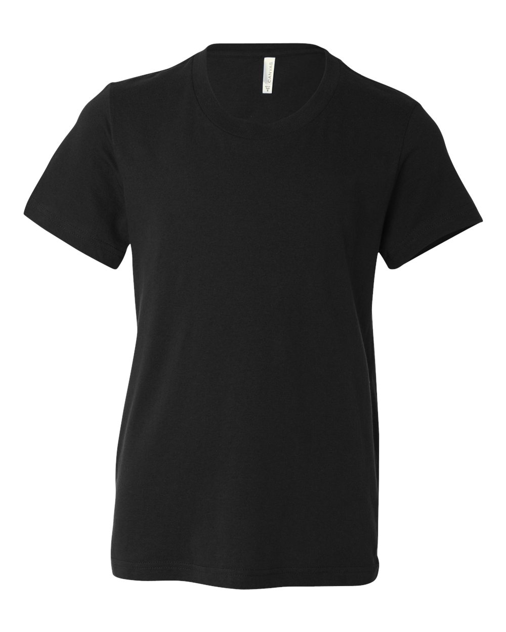 BELLA+CANVAS ® Youth Jersey Short Sleeve Tee. BC3001Y - Black