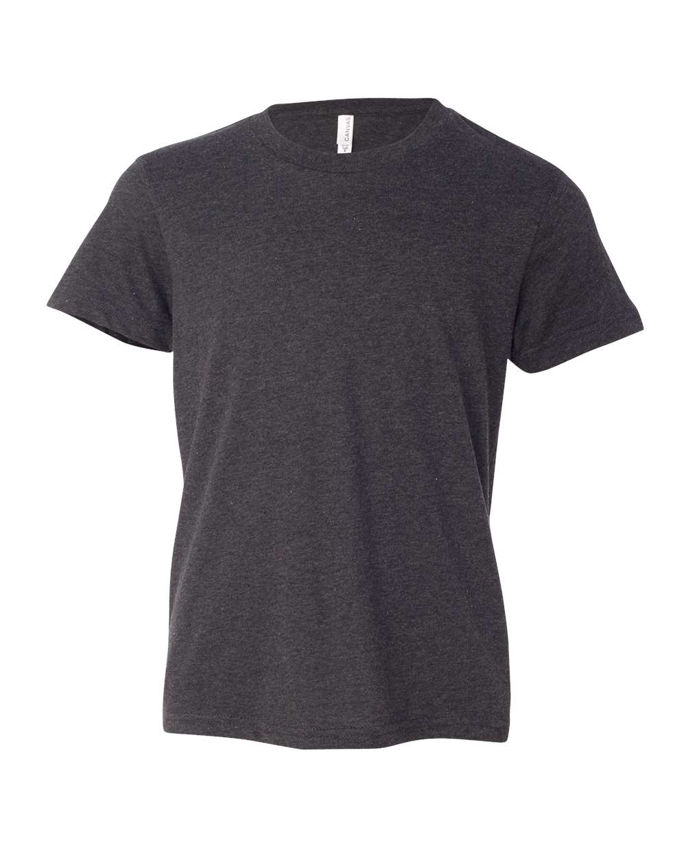 BELLA+CANVAS® Youth Heather CVC Tee BC3001YCVC - Dark Grey Heather
