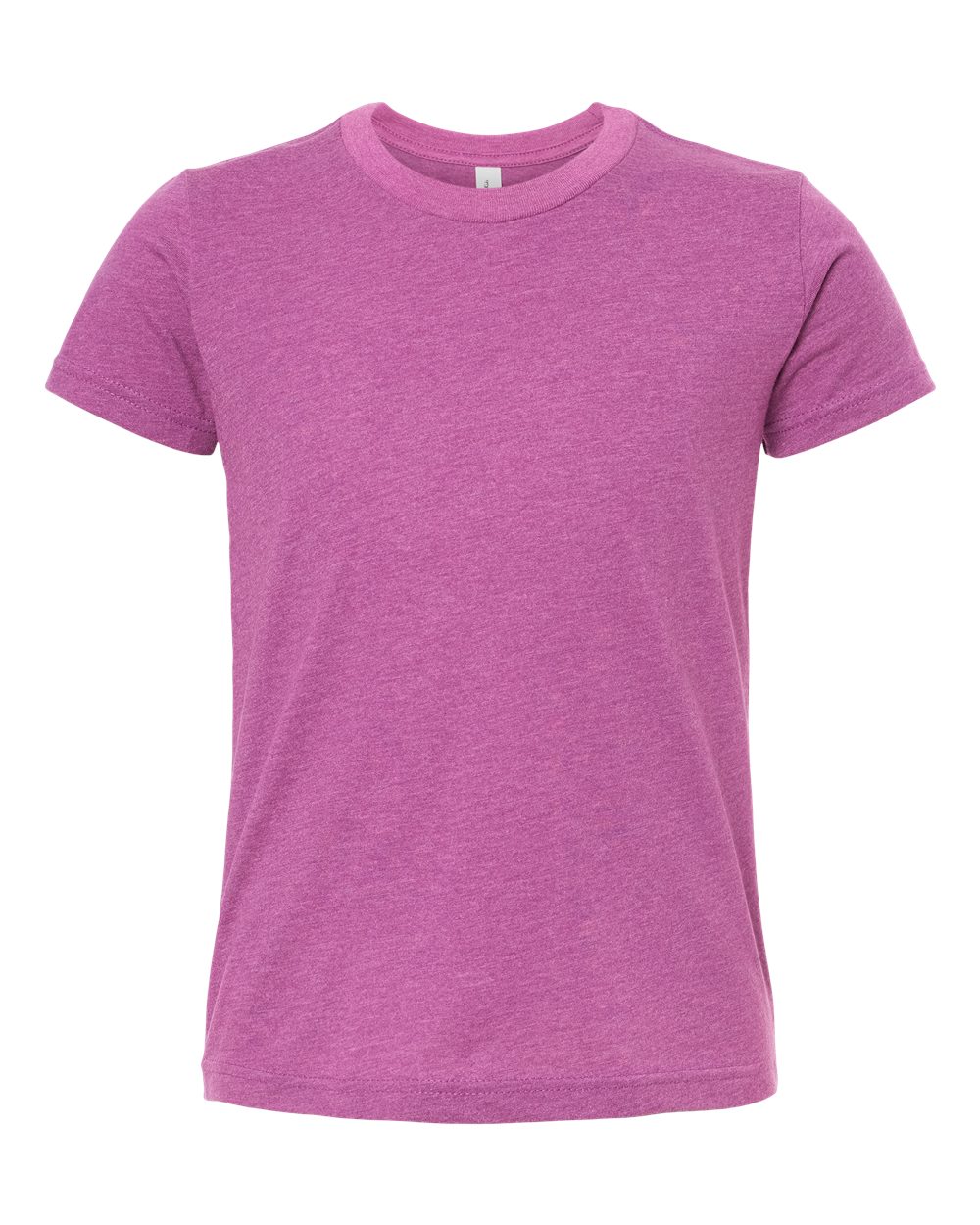 BELLA+CANVAS® Youth Heather CVC Tee BC3001YCVC - Heather Magenta