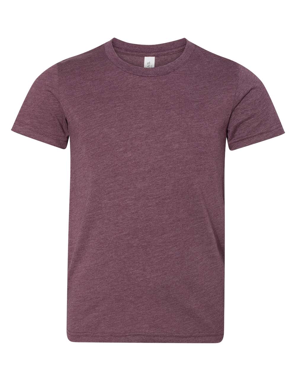 BELLA+CANVAS® Youth Heather CVC Tee BC3001YCVC - Heather Maroon
