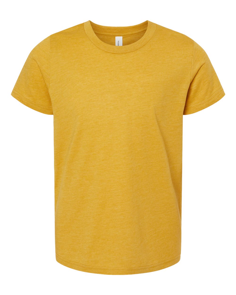 BELLA+CANVAS® Youth Heather CVC Tee BC3001YCVC - Heather Mustard