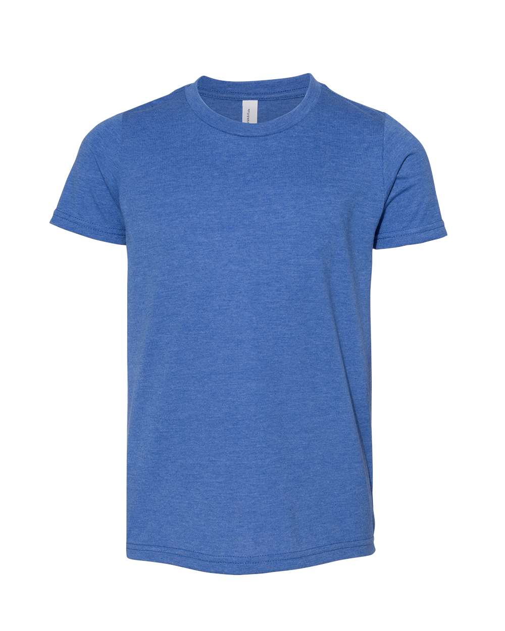 BELLA+CANVAS® Youth Heather CVC Tee BC3001YCVC - Heather True Royal