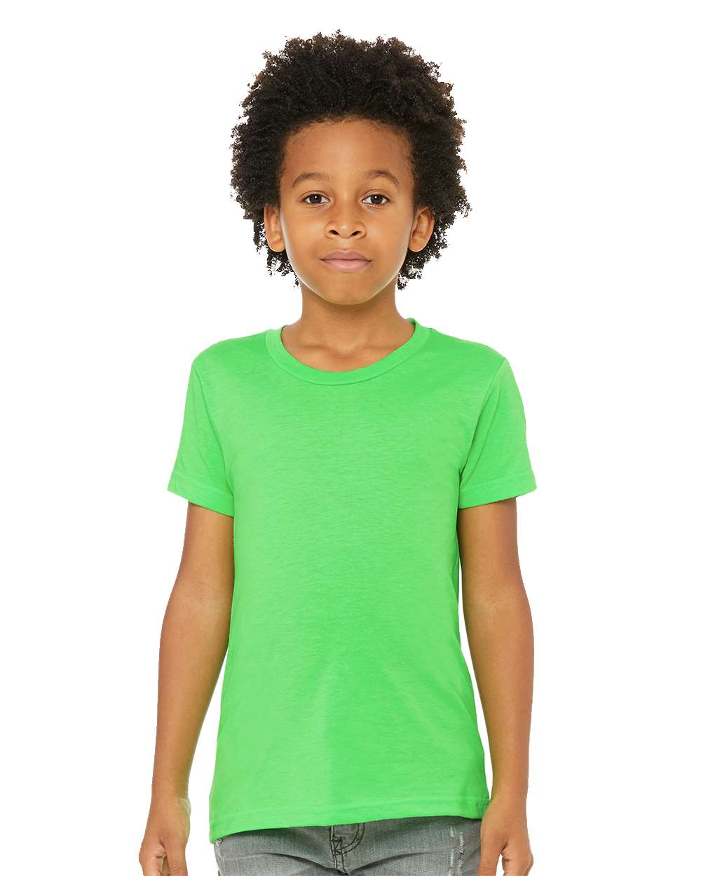 BELLA+CANVAS® Youth Heather CVC Tee BC3001YCVC - Neon Green