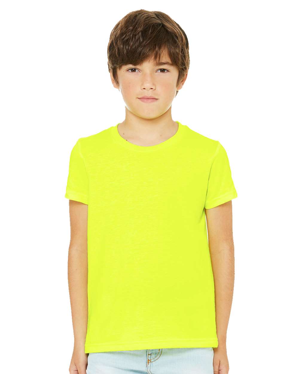 BELLA+CANVAS® Youth Heather CVC Tee BC3001YCVC - Neon Yellow
