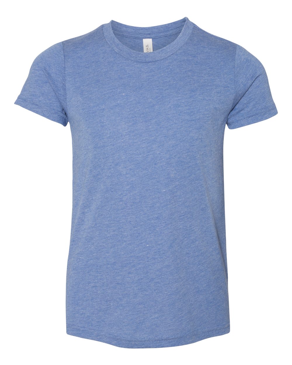 BELLA+CANVAS ® Youth Triblend Short Sleeve Tee. BC3413Y - Blue Triblend