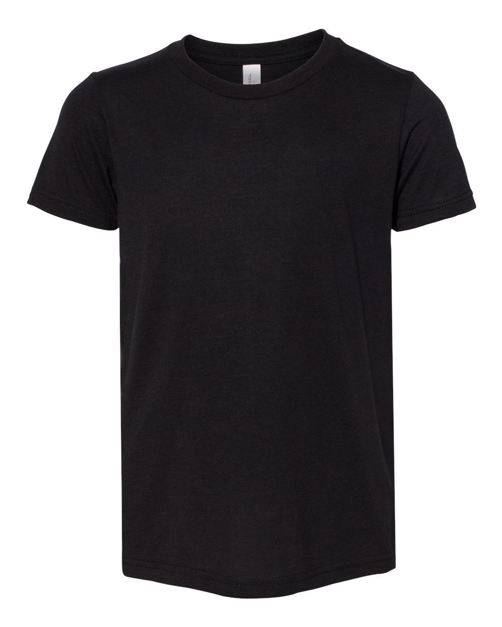BELLA+CANVAS ® Youth Triblend Short Sleeve Tee. BC3413Y - Solid Black Triblend