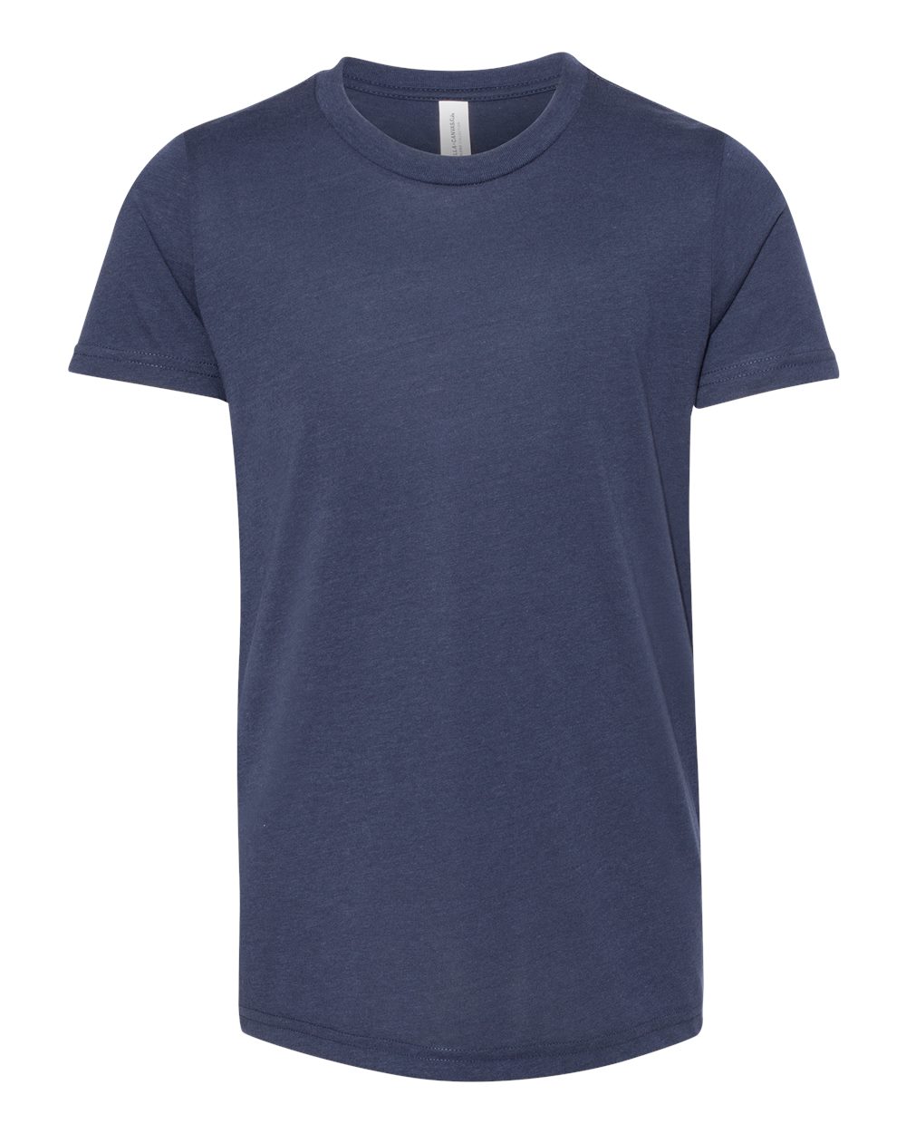 BELLA+CANVAS ® Youth Triblend Short Sleeve Tee. BC3413Y - Solid Navy Triblend