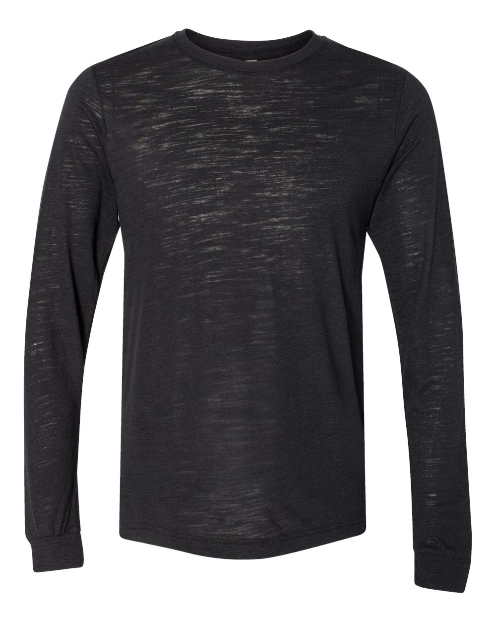 BELLA+CANVAS ® Unisex Jersey Long Sleeve Tee. BC3501 - Solid Black Slub