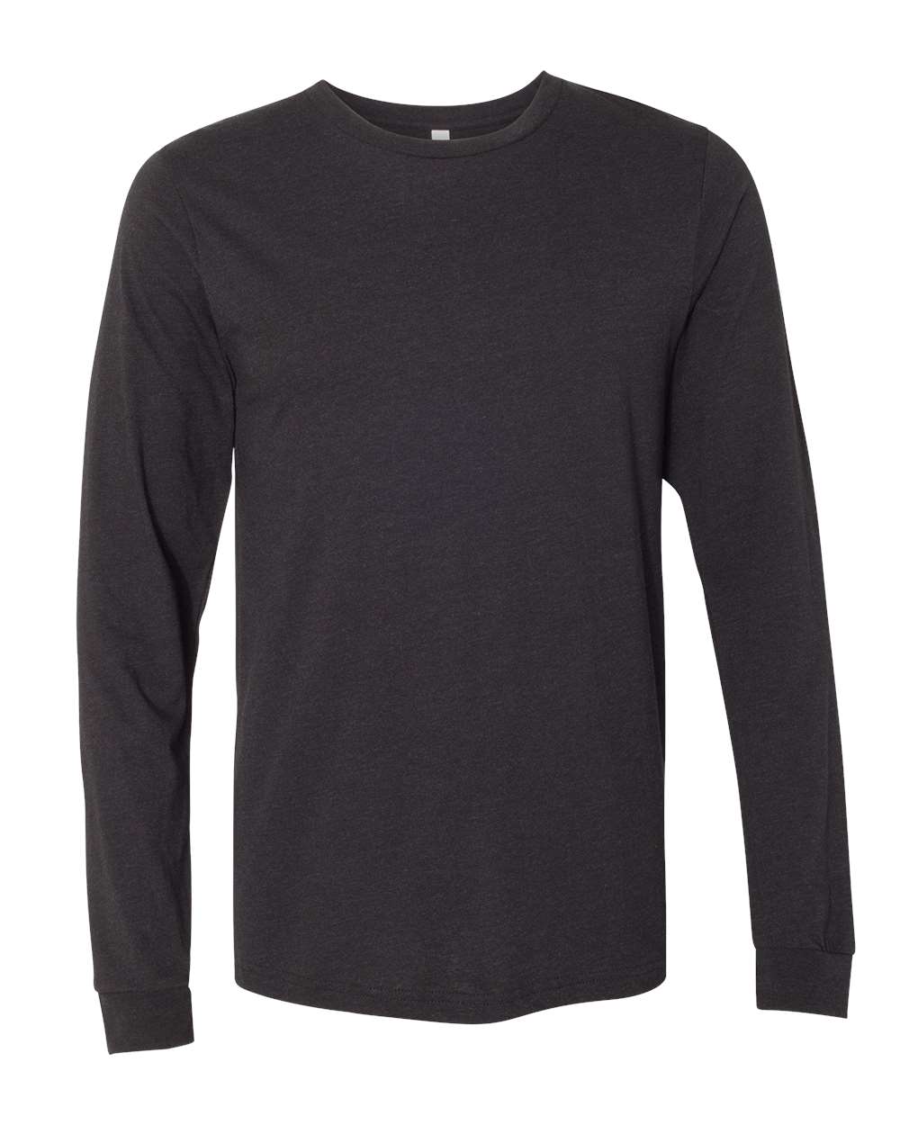 BELLA+CANVAS® Unisex Heather CVC Long Sleeve Tee BC3501CVC - Black Heather