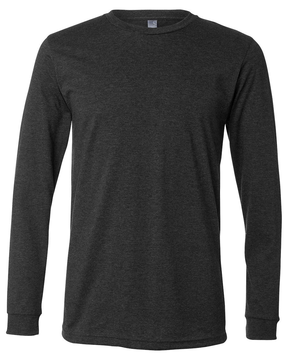 BELLA+CANVAS® Unisex Heather CVC Long Sleeve Tee BC3501CVC - Dark Grey Heather