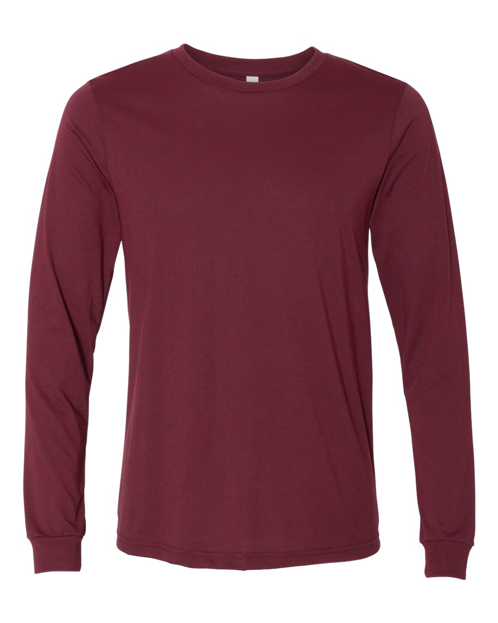 BELLA+CANVAS® Unisex Heather CVC Long Sleeve Tee BC3501CVC - Heather Cardinal