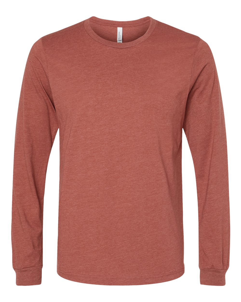 BELLA+CANVAS® Unisex Heather CVC Long Sleeve Tee BC3501CVC - Heather Clay