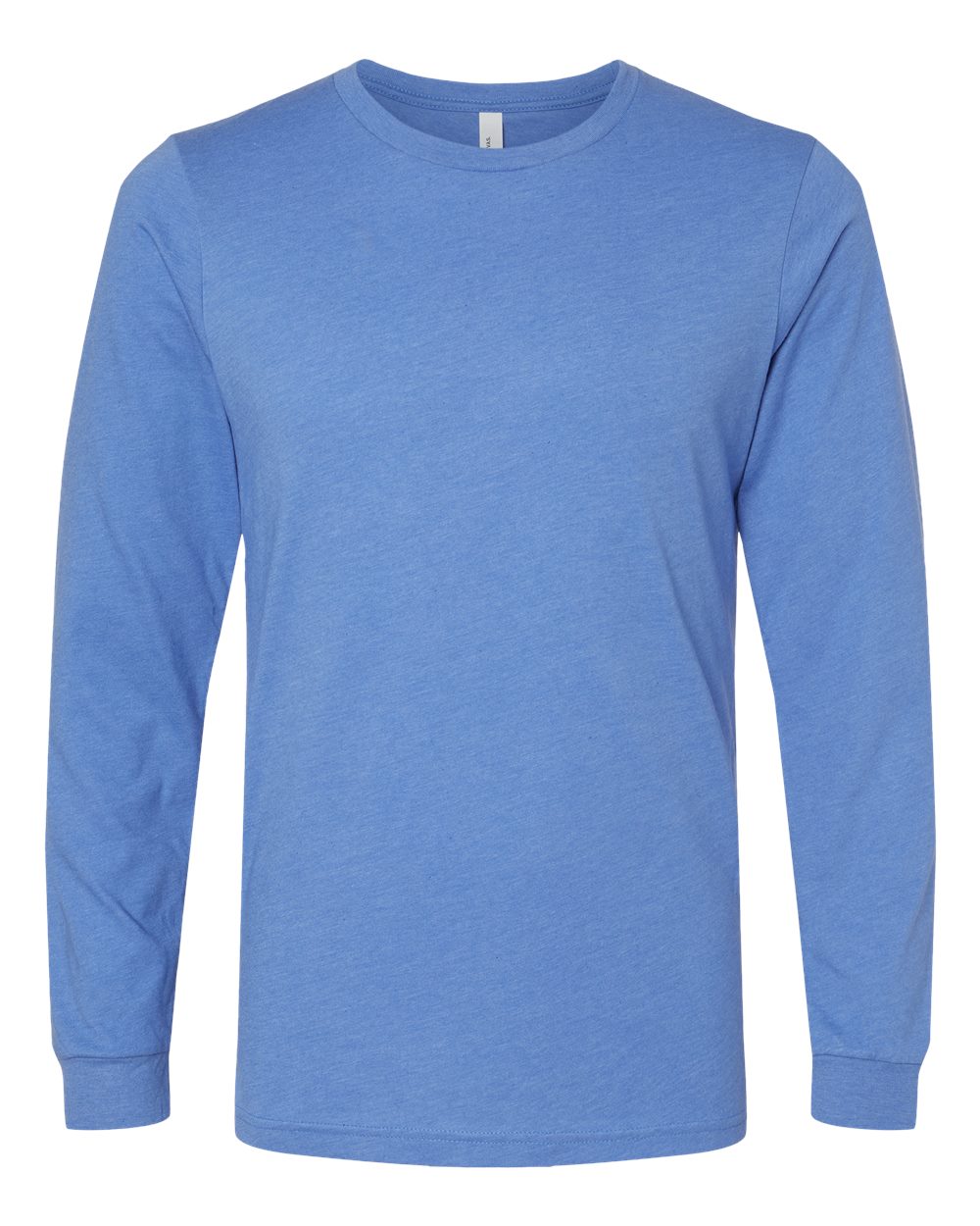 BELLA+CANVAS® Unisex Heather CVC Long Sleeve Tee BC3501CVC - Heather Columbia Blue