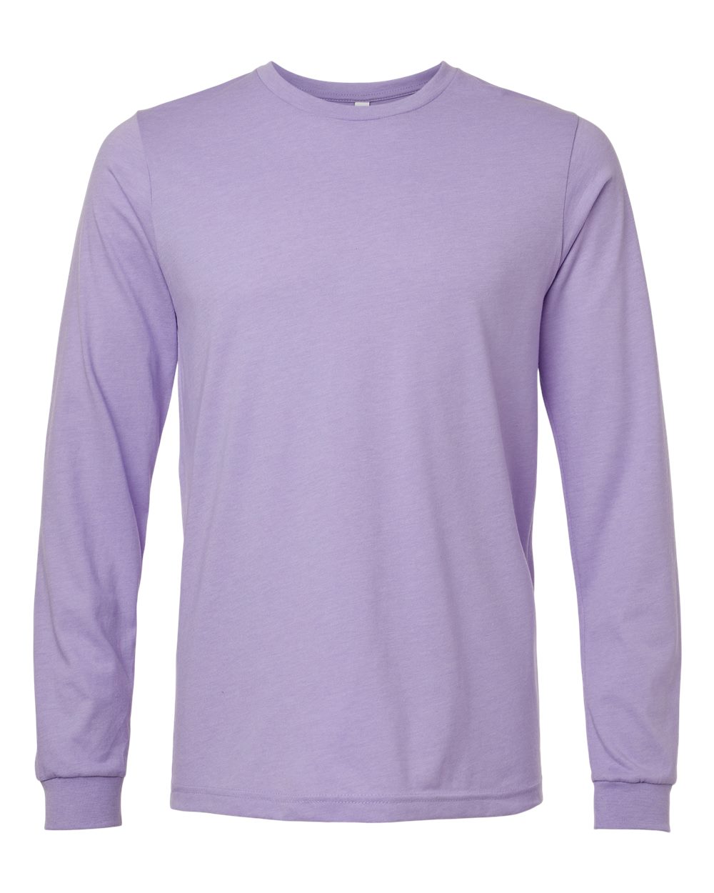 BELLA+CANVAS® Unisex Heather CVC Long Sleeve Tee BC3501CVC - Heather Dark Lavender