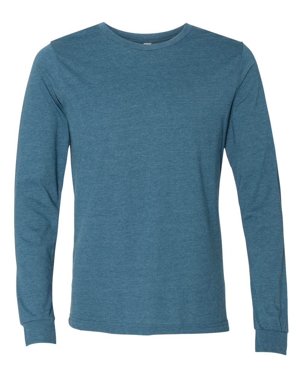 BELLA+CANVAS® Unisex Heather CVC Long Sleeve Tee BC3501CVC - Heather Deep Teal