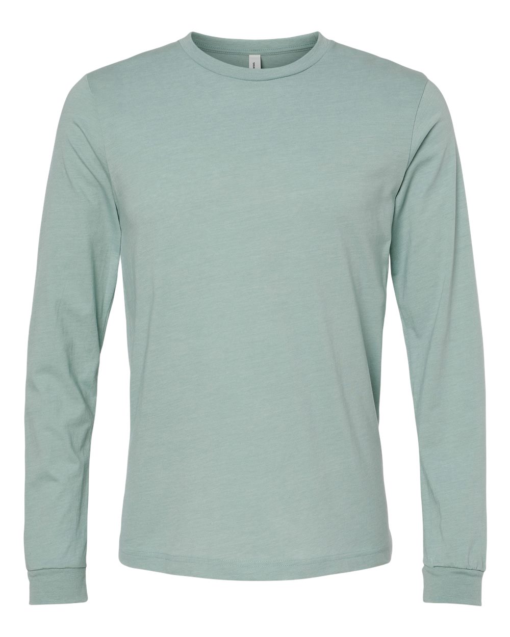 BELLA+CANVAS® Unisex Heather CVC Long Sleeve Tee BC3501CVC - Heather Dusty Blue