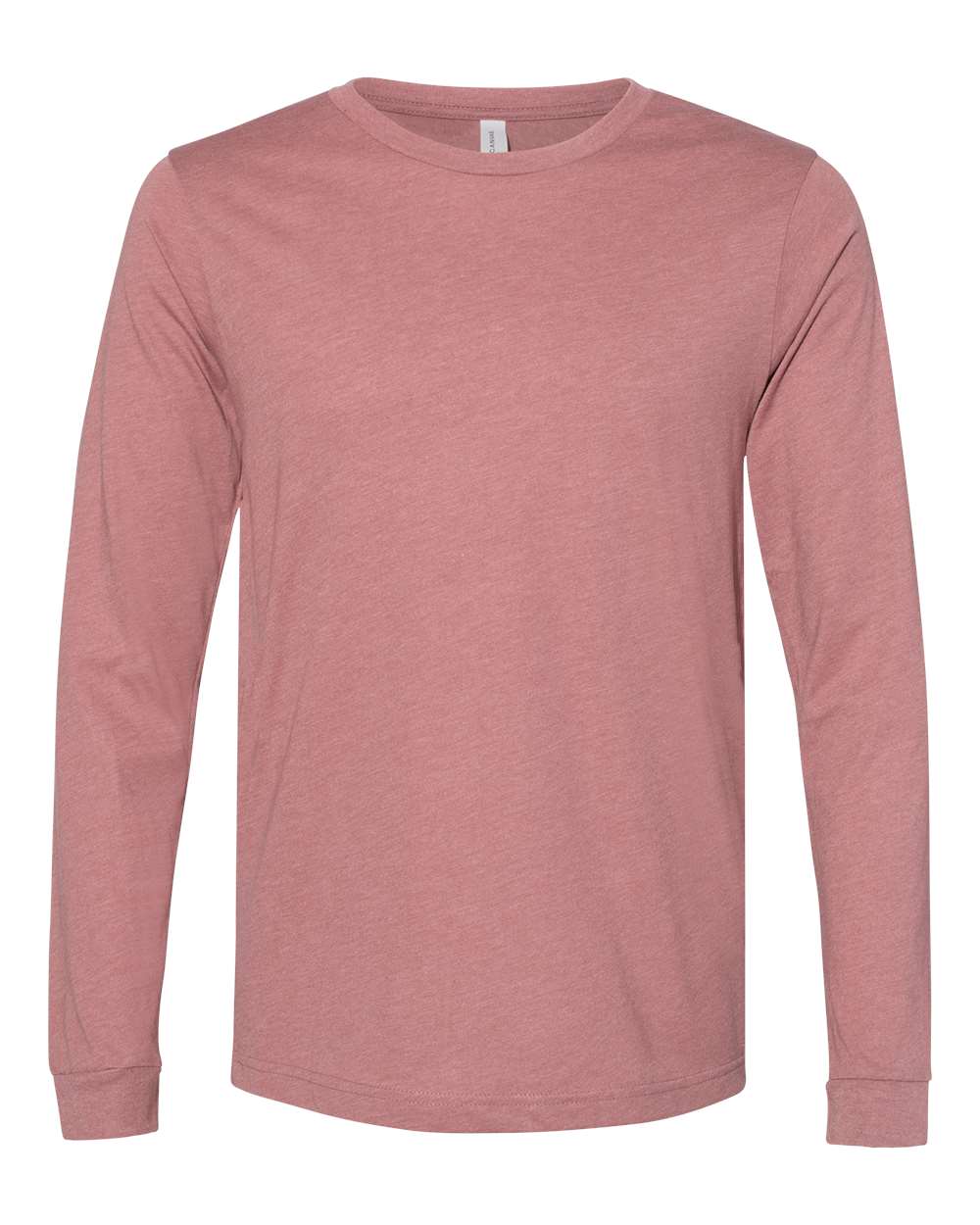 BELLA+CANVAS® Unisex Heather CVC Long Sleeve Tee BC3501CVC - Heather Mauve