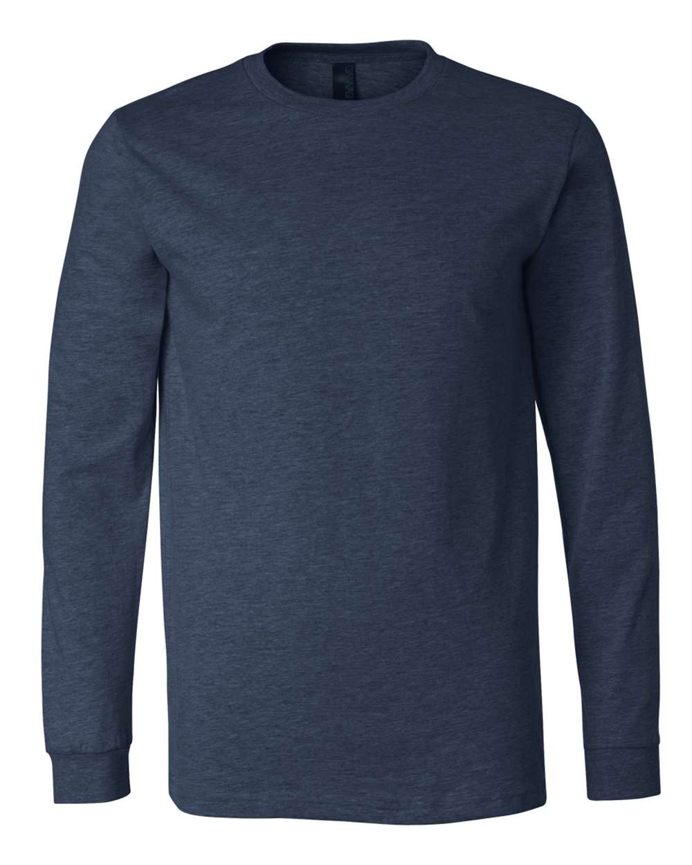 BELLA+CANVAS® Unisex Heather CVC Long Sleeve Tee BC3501CVC - Heather Navy