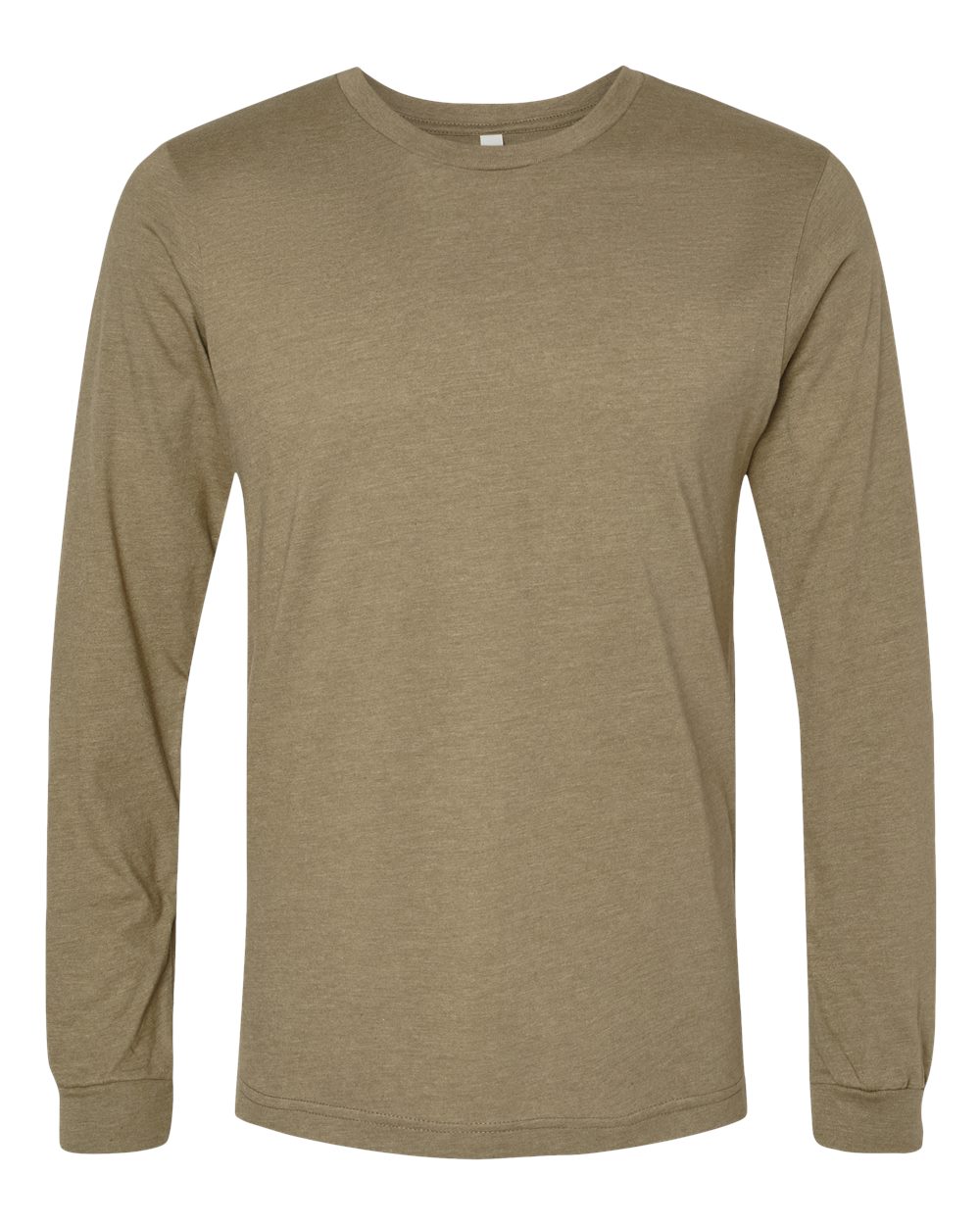 BELLA+CANVAS® Unisex Heather CVC Long Sleeve Tee BC3501CVC - Heather Olive