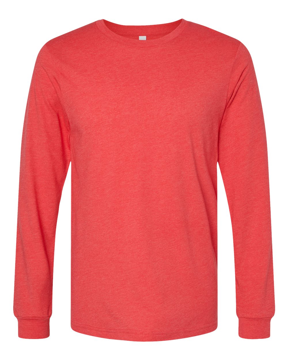 BELLA+CANVAS® Unisex Heather CVC Long Sleeve Tee BC3501CVC - Heather Red