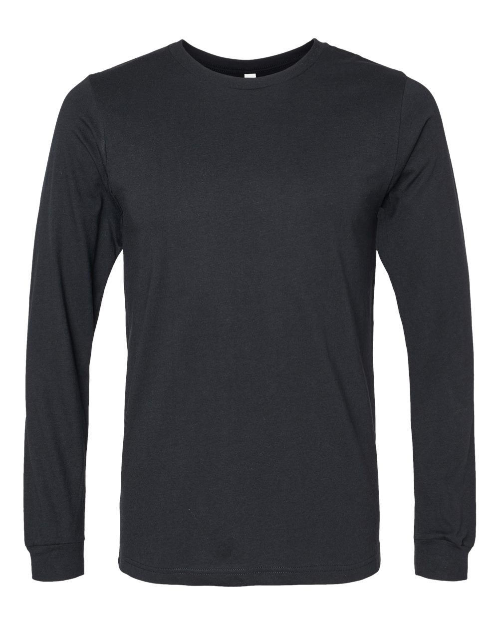 BELLA+CANVAS® Unisex Heather CVC Long Sleeve Tee BC3501CVC - Solid Black Blend