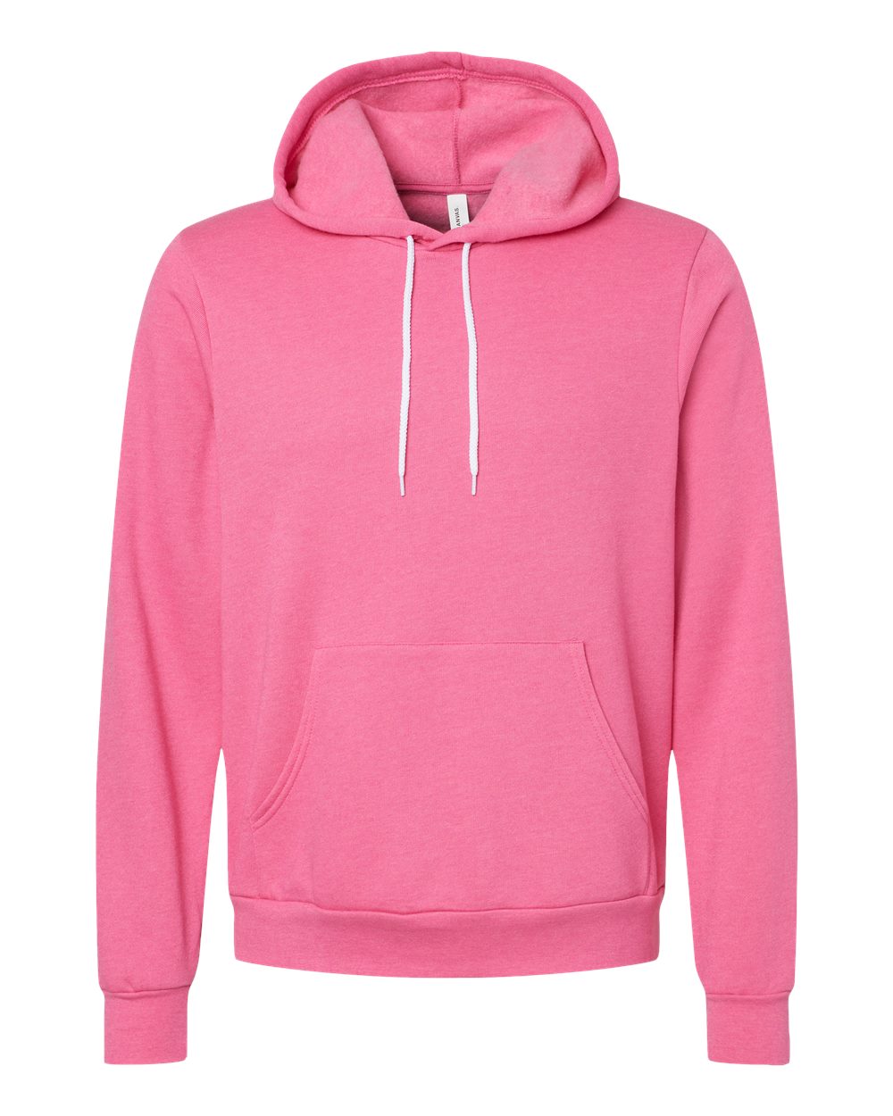 BELLA+CANVAS ® Unisex Sponge Fleece Pullover Hoodie. BC3719 - Heather Charity Pink
