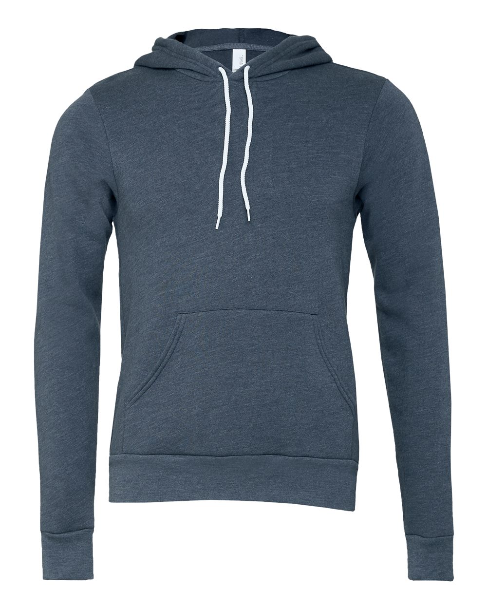 BELLA+CANVAS ® Unisex Sponge Fleece Pullover Hoodie. BC3719 - Heather Navy
