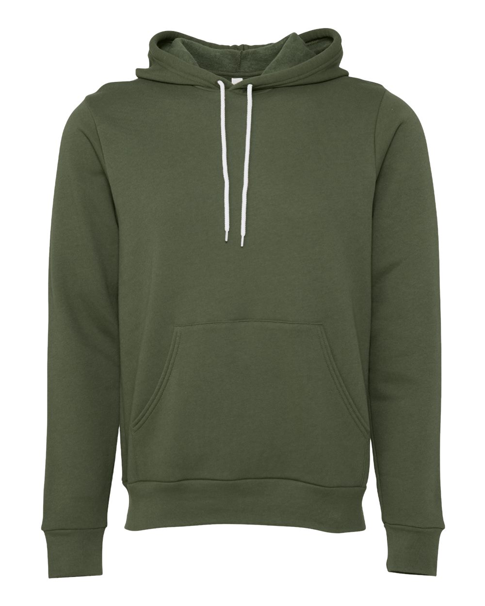 BELLA+CANVAS ® Unisex Sponge Fleece Pullover Hoodie. BC3719 - Military Green