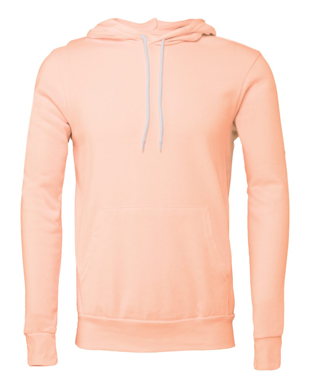 BELLA+CANVAS ® Unisex Sponge Fleece Pullover Hoodie. BC3719 - Peach