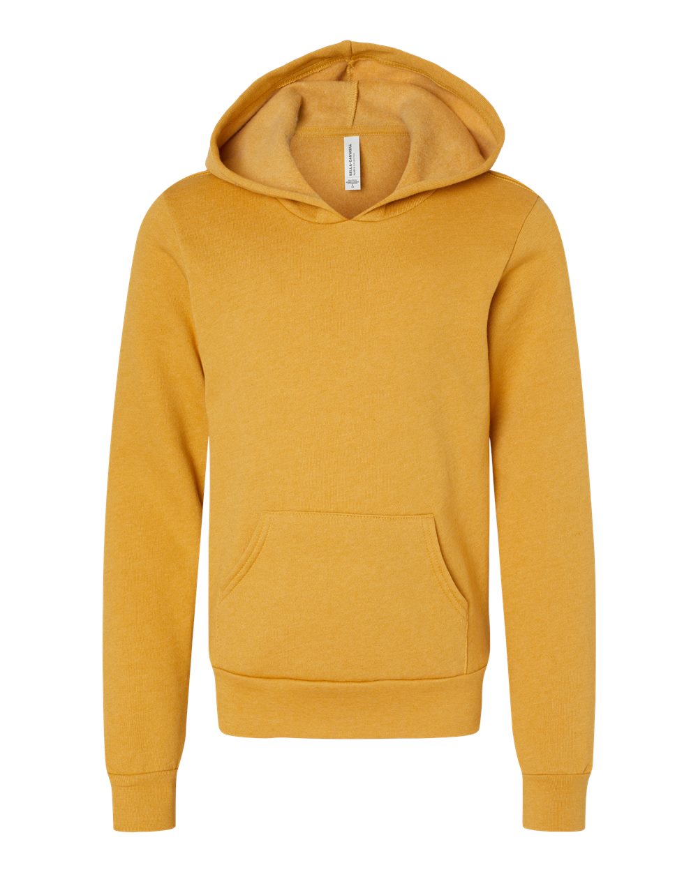 BELLA+CANVAS ® Youth Sponge Fleece Pullover Hoodie BC3719Y - Heather Mustard