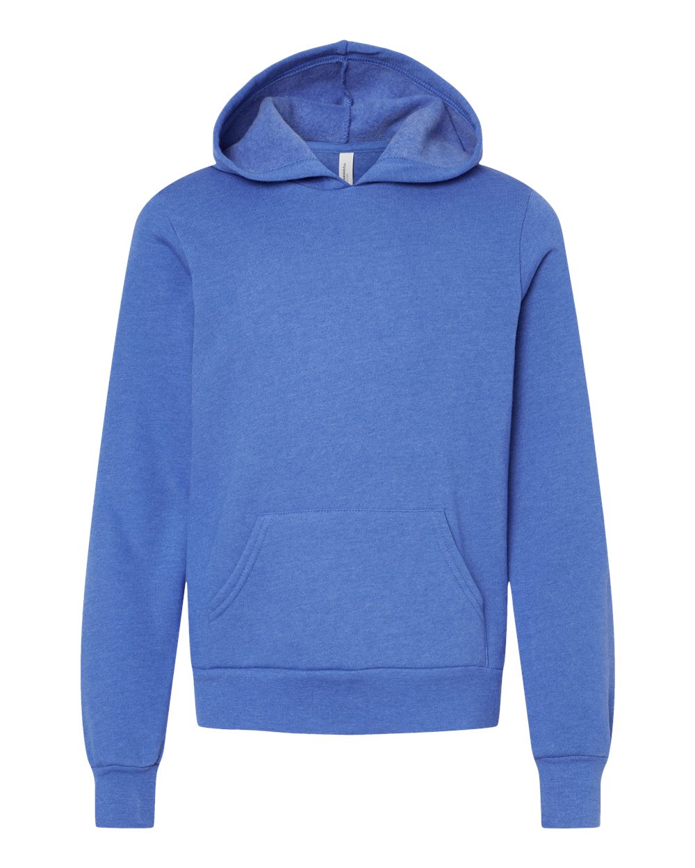 BELLA+CANVAS ® Youth Sponge Fleece Pullover Hoodie BC3719Y - Heather True Royal