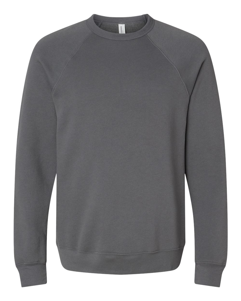 BELLA+CANVAS ® Unisex Sponge Fleece Raglan Sweatshirt. BC3901 - Asphalt