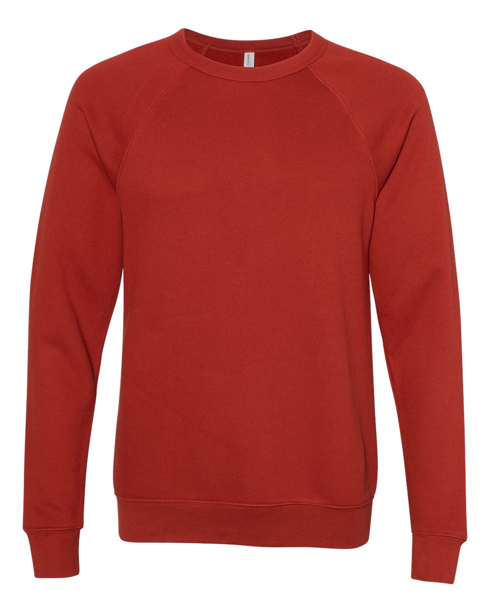 BELLA+CANVAS ® Unisex Sponge Fleece Raglan Sweatshirt. BC3901 - Brick