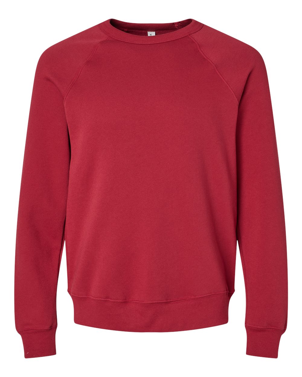 BELLA+CANVAS ® Unisex Sponge Fleece Raglan Sweatshirt. BC3901 - Cardinal