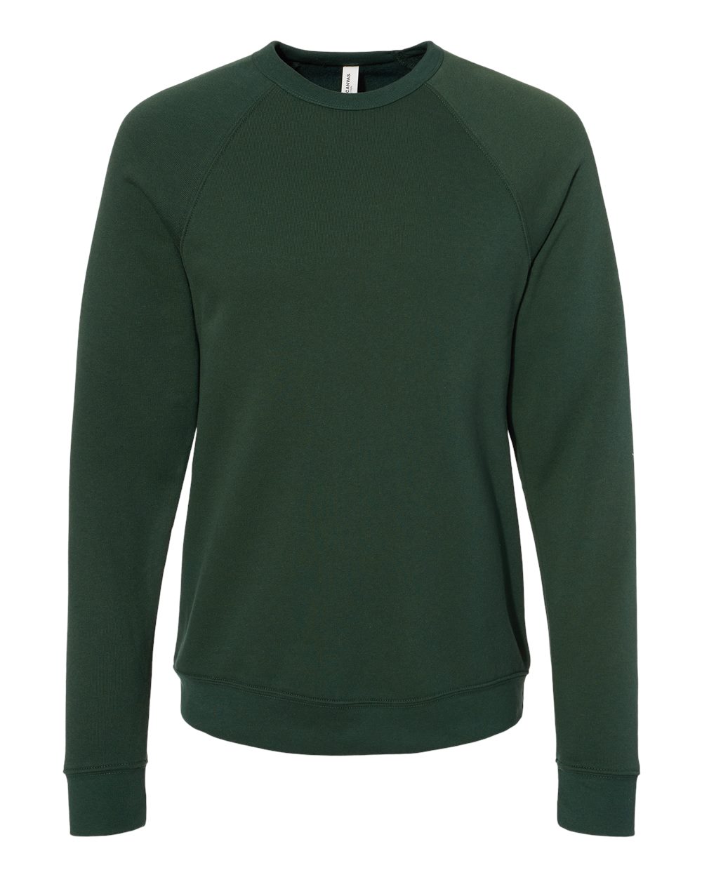 BELLA+CANVAS ® Unisex Sponge Fleece Raglan Sweatshirt. BC3901 - Forest
