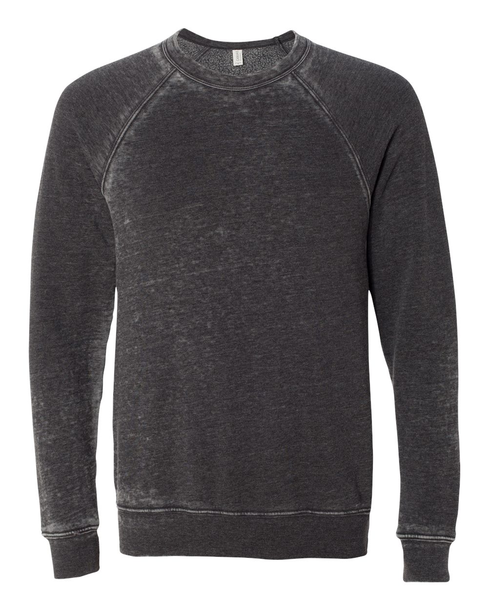 BELLA+CANVAS ® Unisex Sponge Fleece Raglan Sweatshirt. BC3901 - Grey Acid Wash