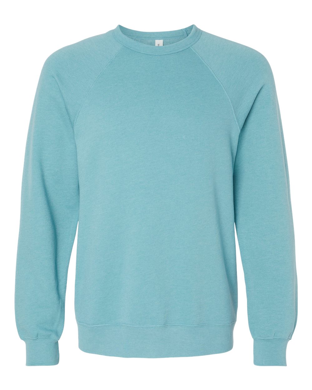 BELLA+CANVAS ® Unisex Sponge Fleece Raglan Sweatshirt. BC3901 - Heather Blue Lagoon
