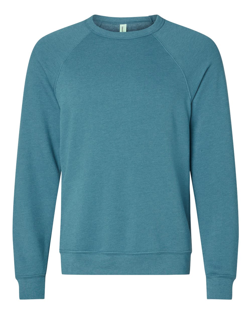 BELLA+CANVAS ® Unisex Sponge Fleece Raglan Sweatshirt. BC3901 - Heather Deep Teal