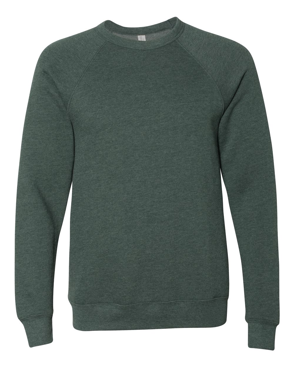 BELLA+CANVAS ® Unisex Sponge Fleece Raglan Sweatshirt. BC3901 - Heather Forest