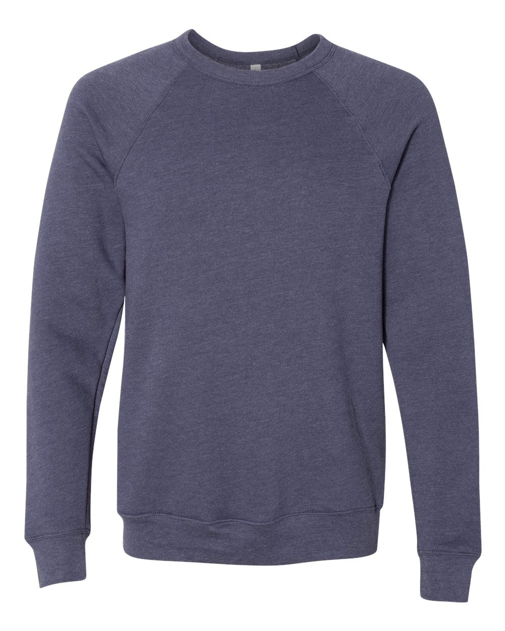 BELLA+CANVAS ® Unisex Sponge Fleece Raglan Sweatshirt. BC3901 - Heather Navy