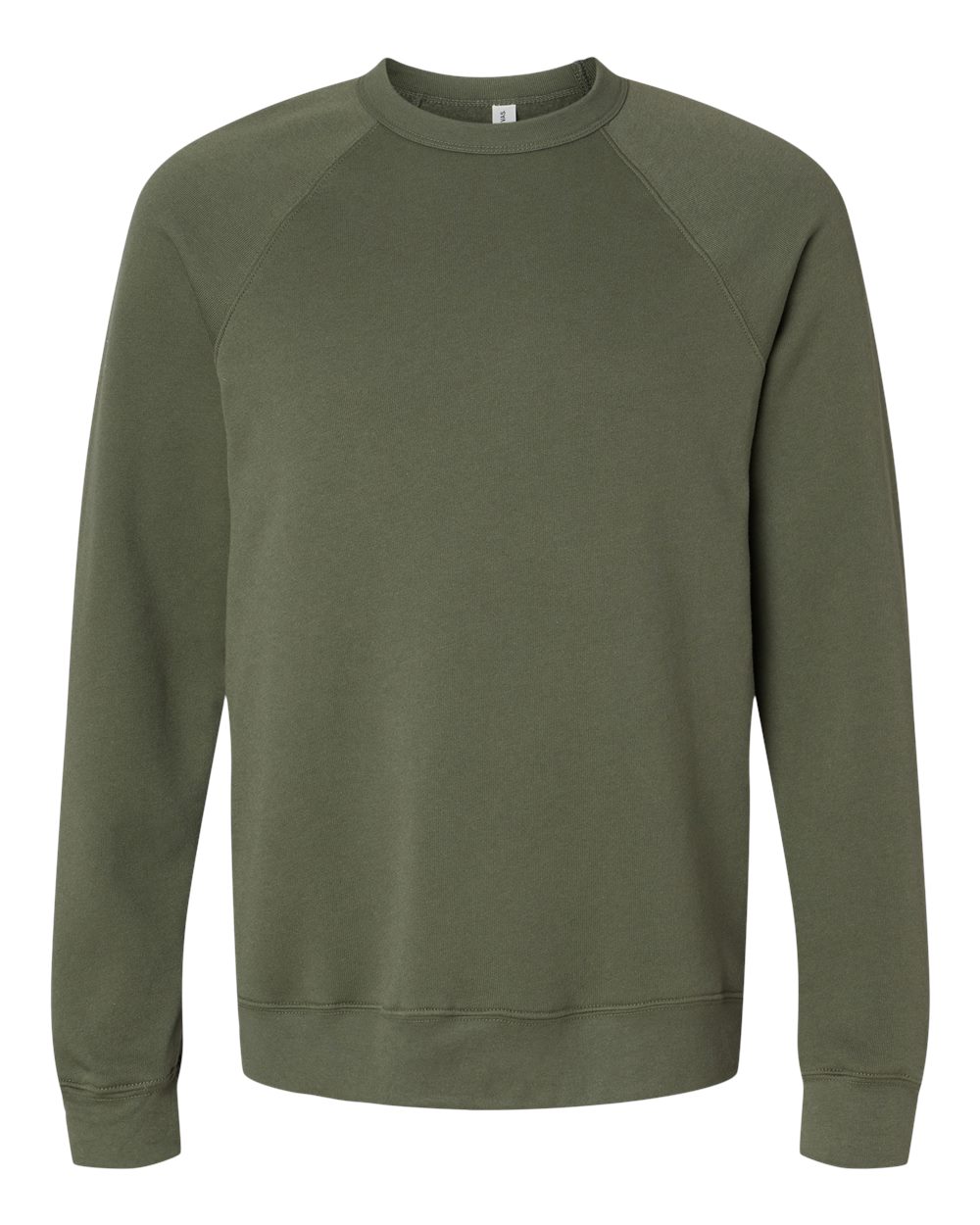 BELLA+CANVAS ® Unisex Sponge Fleece Raglan Sweatshirt. BC3901 - Military Green