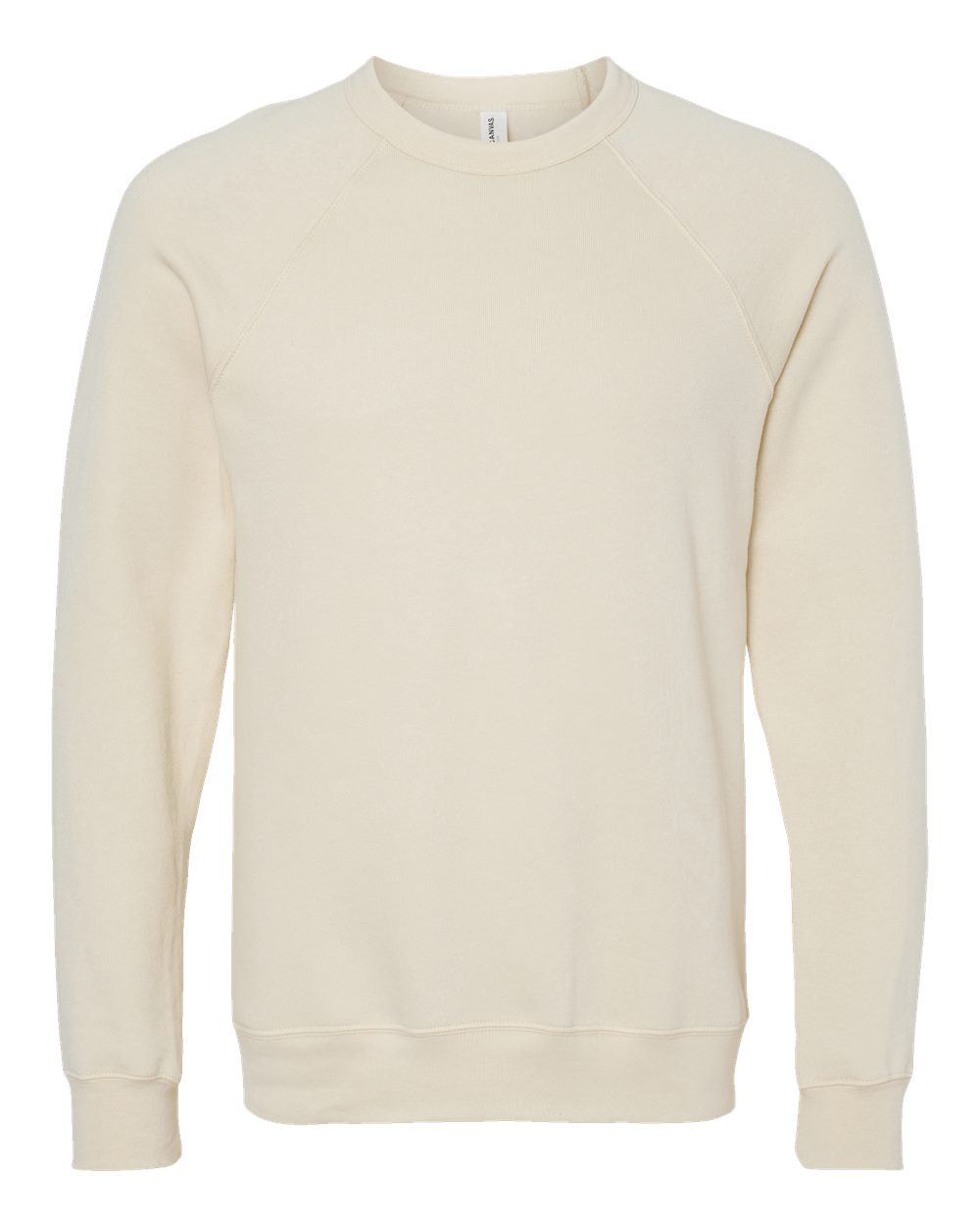 BELLA+CANVAS ® Unisex Sponge Fleece Raglan Sweatshirt. BC3901 - Natural