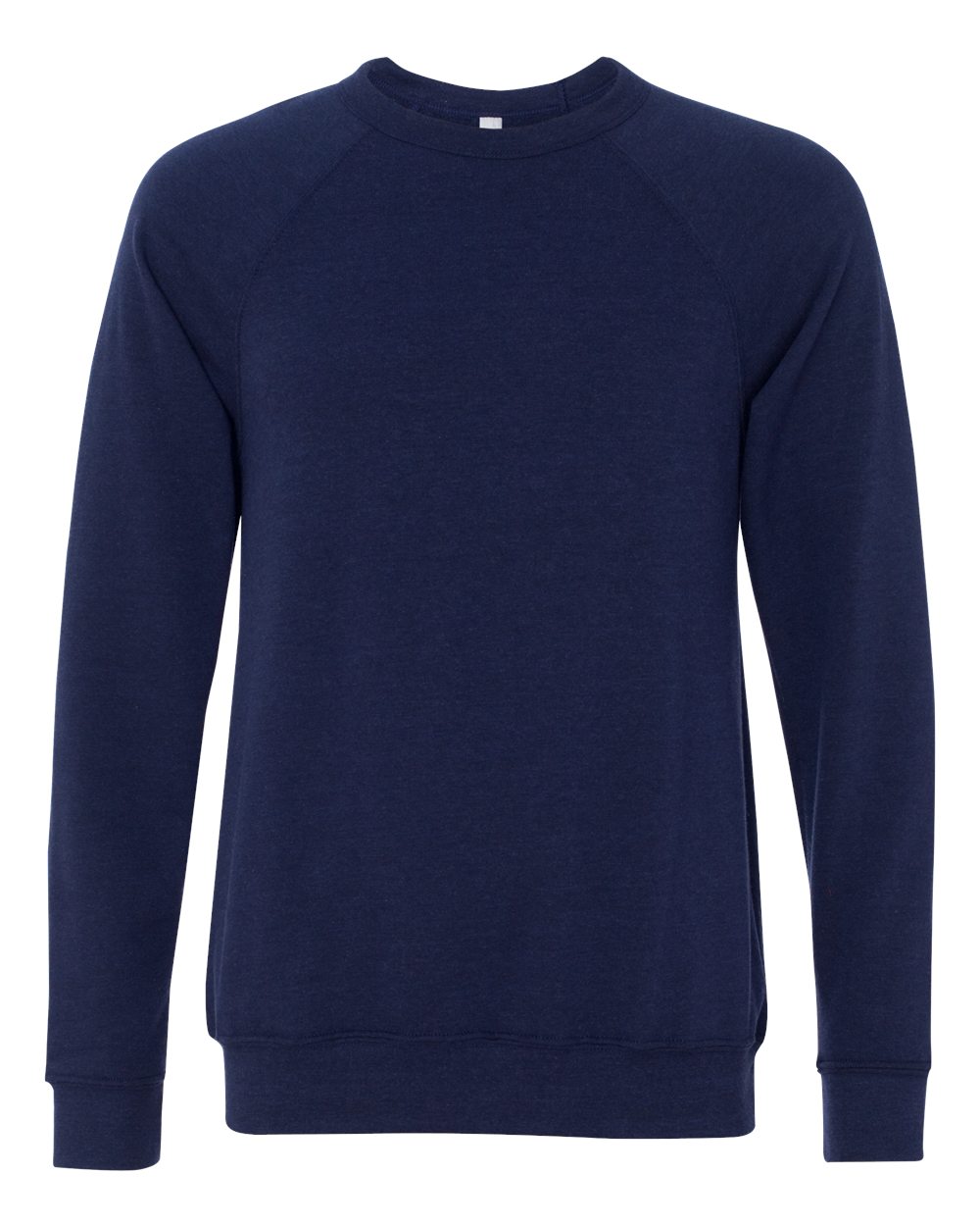 BELLA+CANVAS ® Unisex Sponge Fleece Raglan Sweatshirt. BC3901 - Navy Triblend