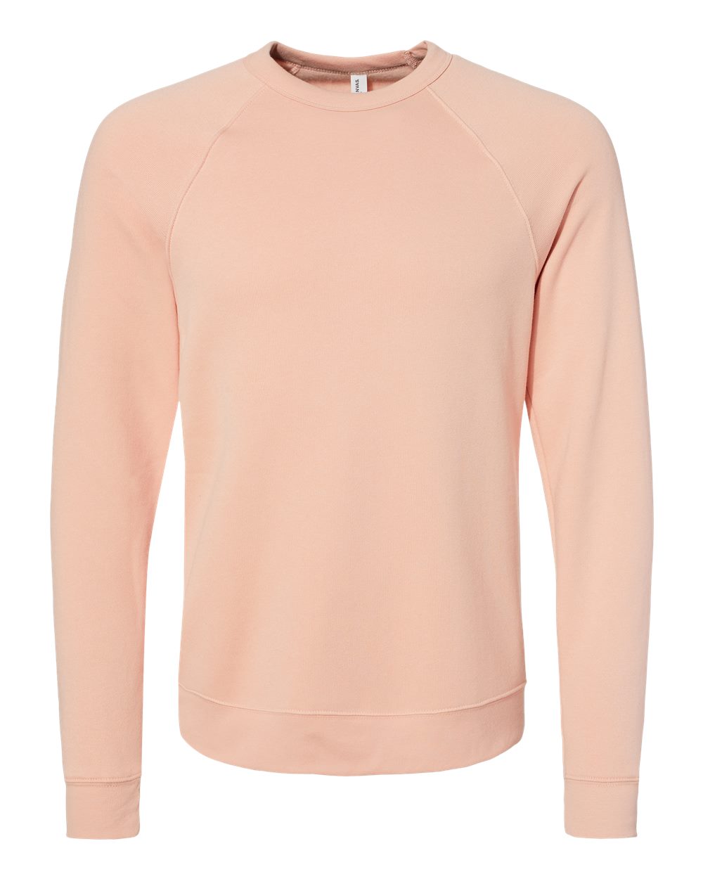 BELLA+CANVAS ® Unisex Sponge Fleece Raglan Sweatshirt. BC3901 - Peach