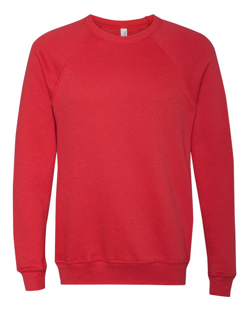 BELLA+CANVAS ® Unisex Sponge Fleece Raglan Sweatshirt. BC3901 - Red