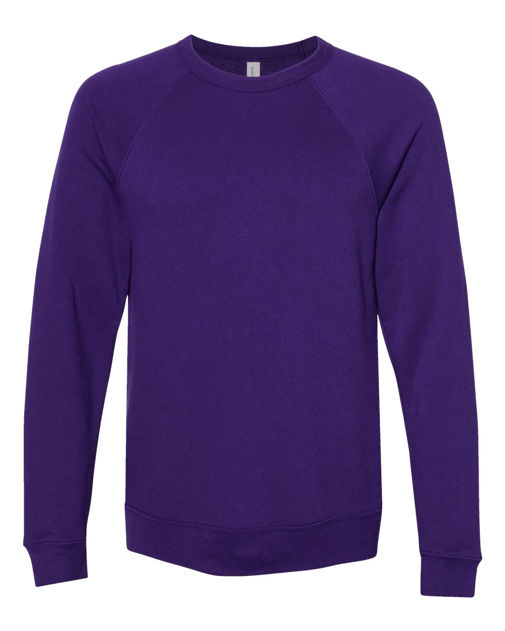 BELLA+CANVAS ® Unisex Sponge Fleece Raglan Sweatshirt. BC3901 - Team Purple