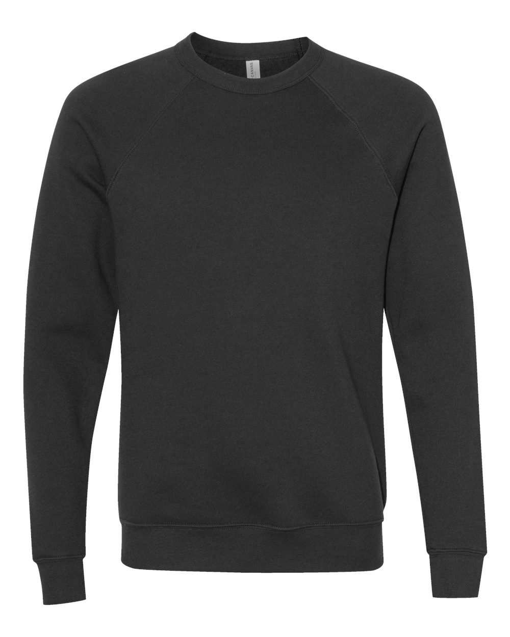 BELLA+CANVAS ® Unisex Sponge Fleece Raglan Sweatshirt. BC3901 - Vintage Black