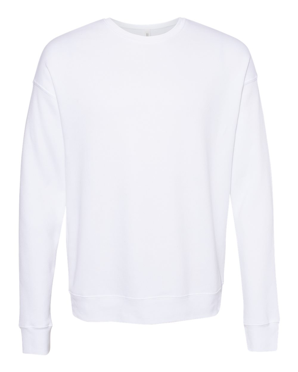 BELLA+CANVAS ® Unisex Sponge Fleece Drop Shoulder Sweatshirt. BC3945 - Dtg White