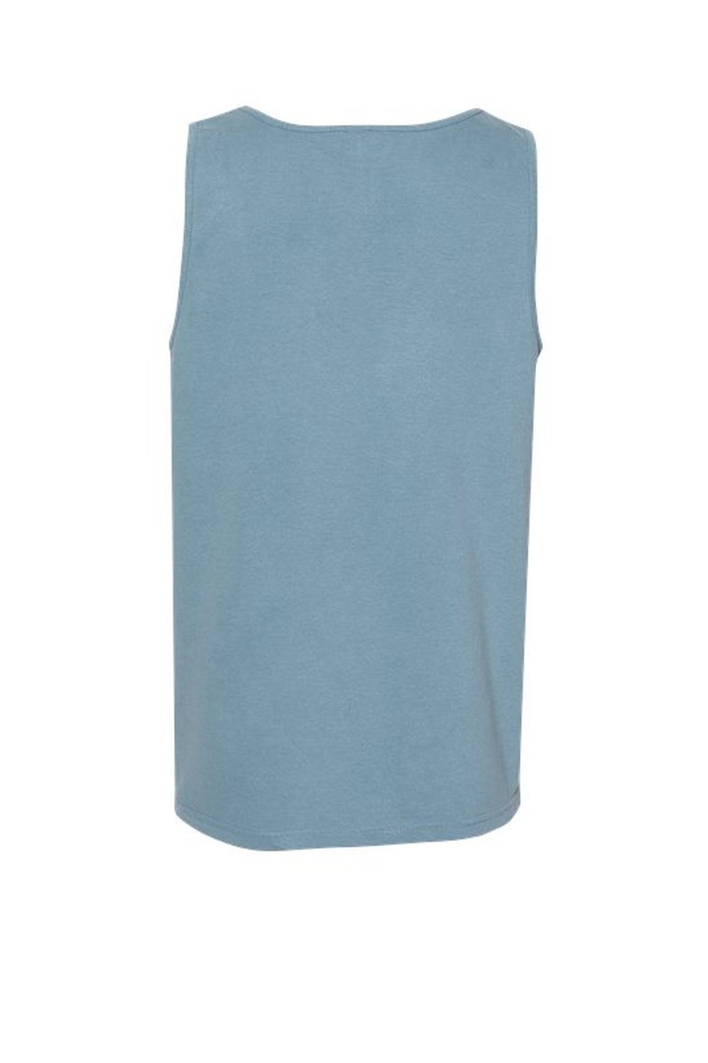Back of Comfort Colors Heavyweight Ring Spun Tank Top in Ice Blue